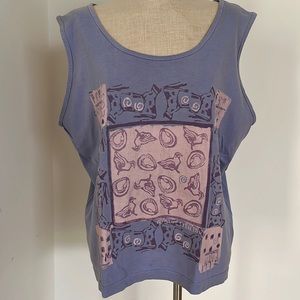 Blue fish tank top